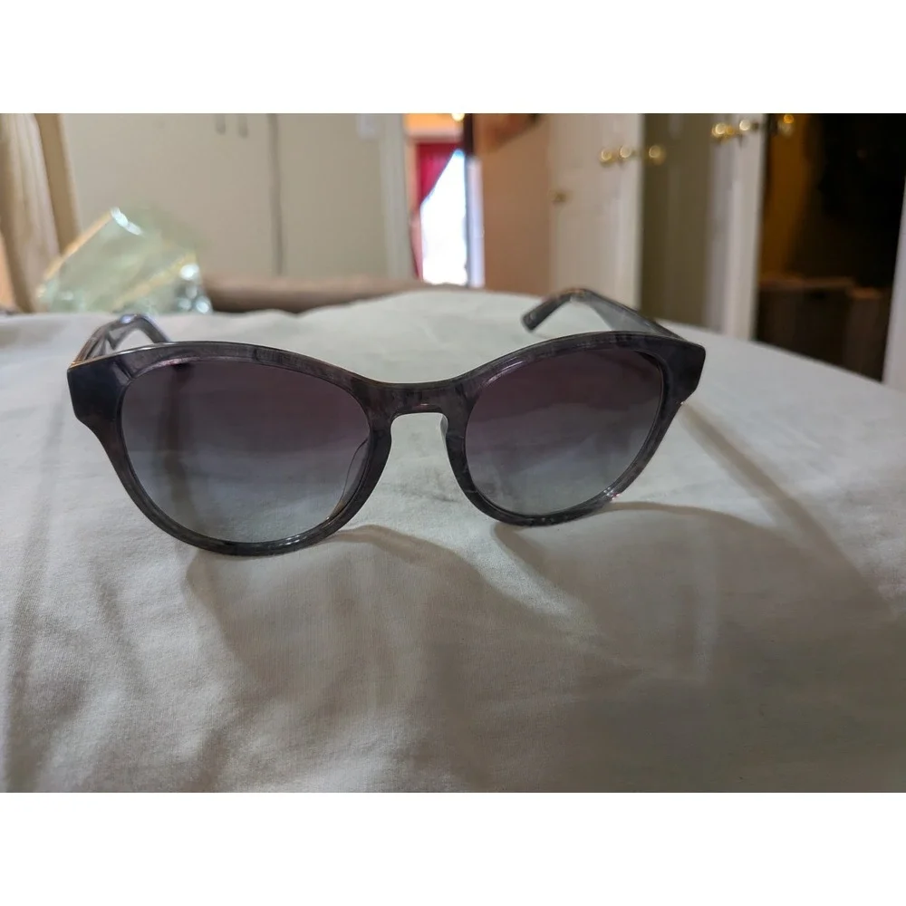 DOLCE & GABBANA ITALY DG3251 8g 52[]20 140 BLACK GRAY GRADIENT ROUND SUNGLASSES
